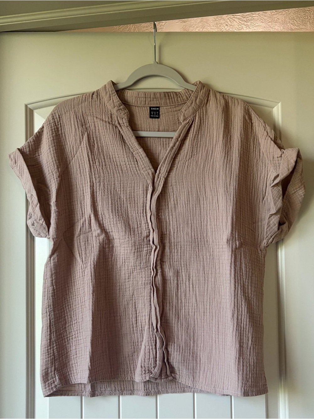 Shein Textured Gauze Top